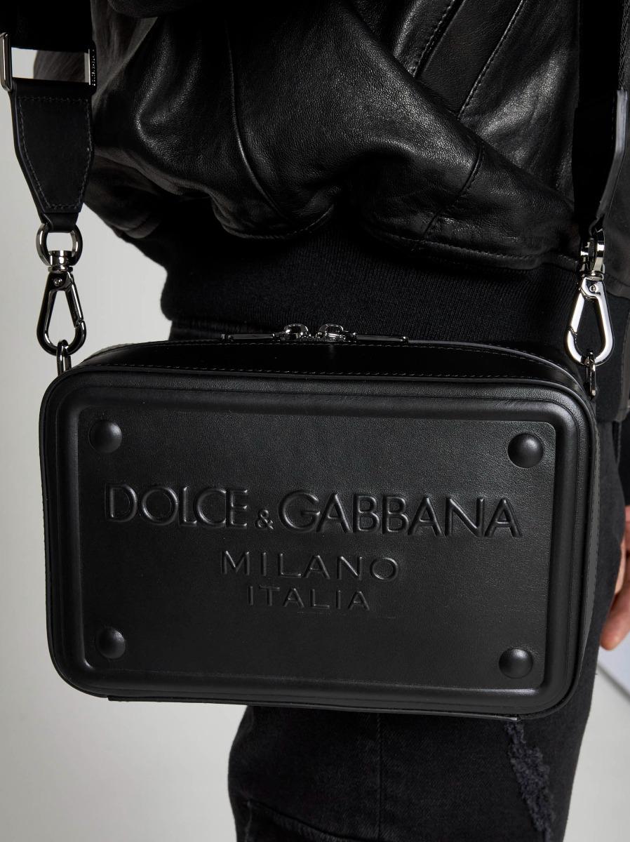 DOLCE & GABBANA Borsa in pelle con logo Promozione