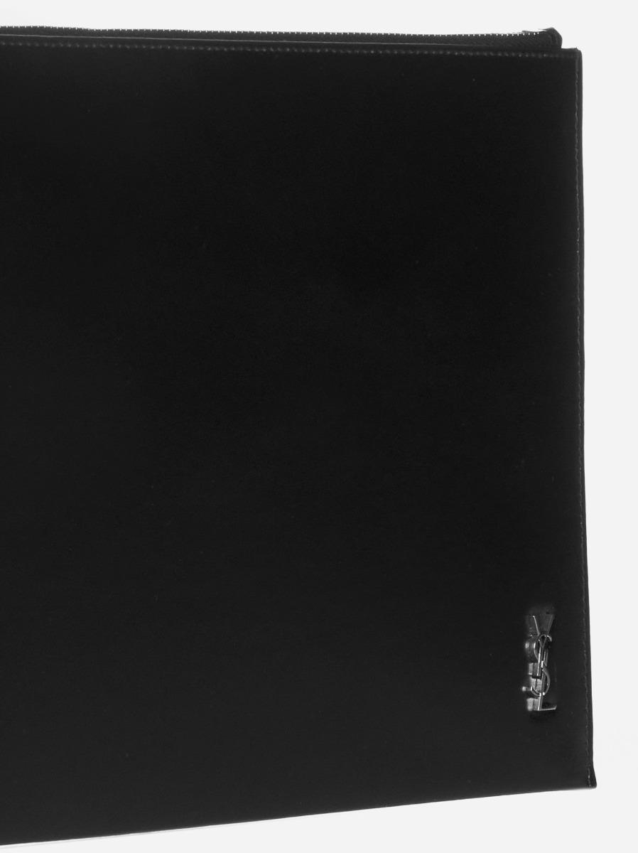SAINT LAURENT Custodia per iPad in pelle Spedizione Gratuita