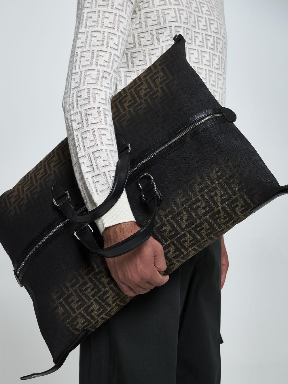 FENDI Borsa Fendi Siesta media in jacquard FF Acquista Ora