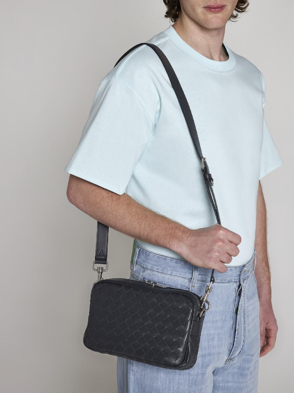 BOTTEGA VENETA Borsa a tracolla piccola in pelle Intreccio Presa