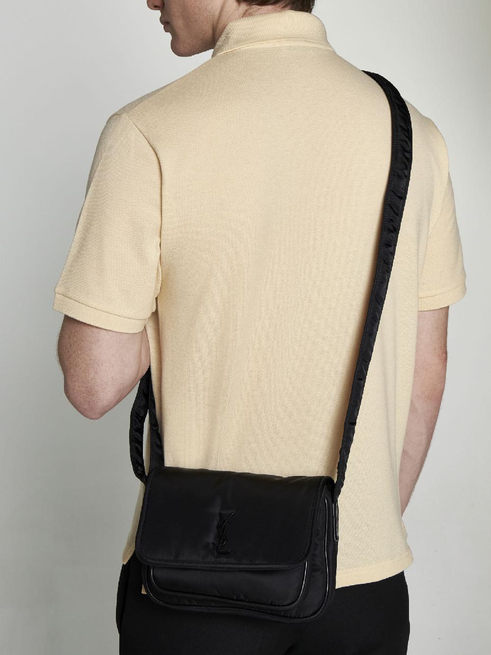 SAINT LAURENT Borsa messenger Niki piccola in nylon Economico