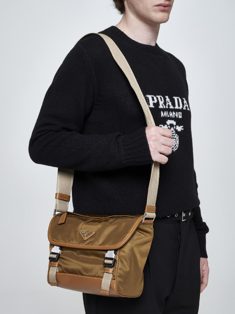 PRADA Borsa a tracolla in Re-Nylon e pelle I Più Venduti