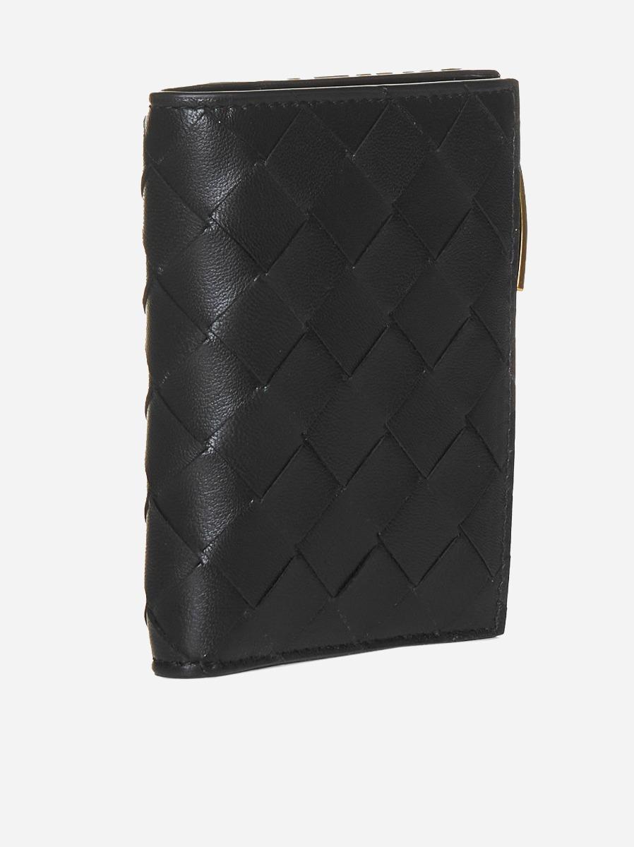 BOTTEGA VENETA Portafoglio compatto in pelle Intreccio Qualità
