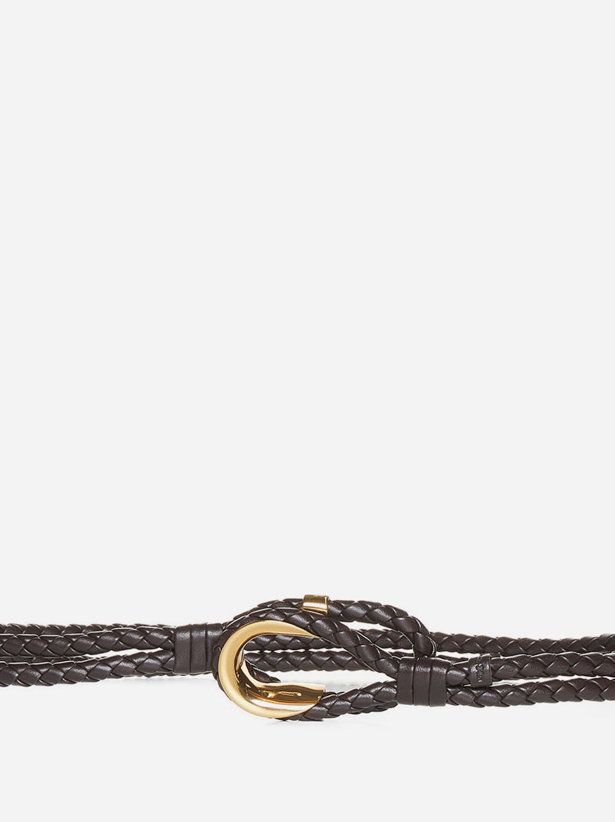 BOTTEGA VENETA Cintura Coaxial in pelle intrecciata Vendita