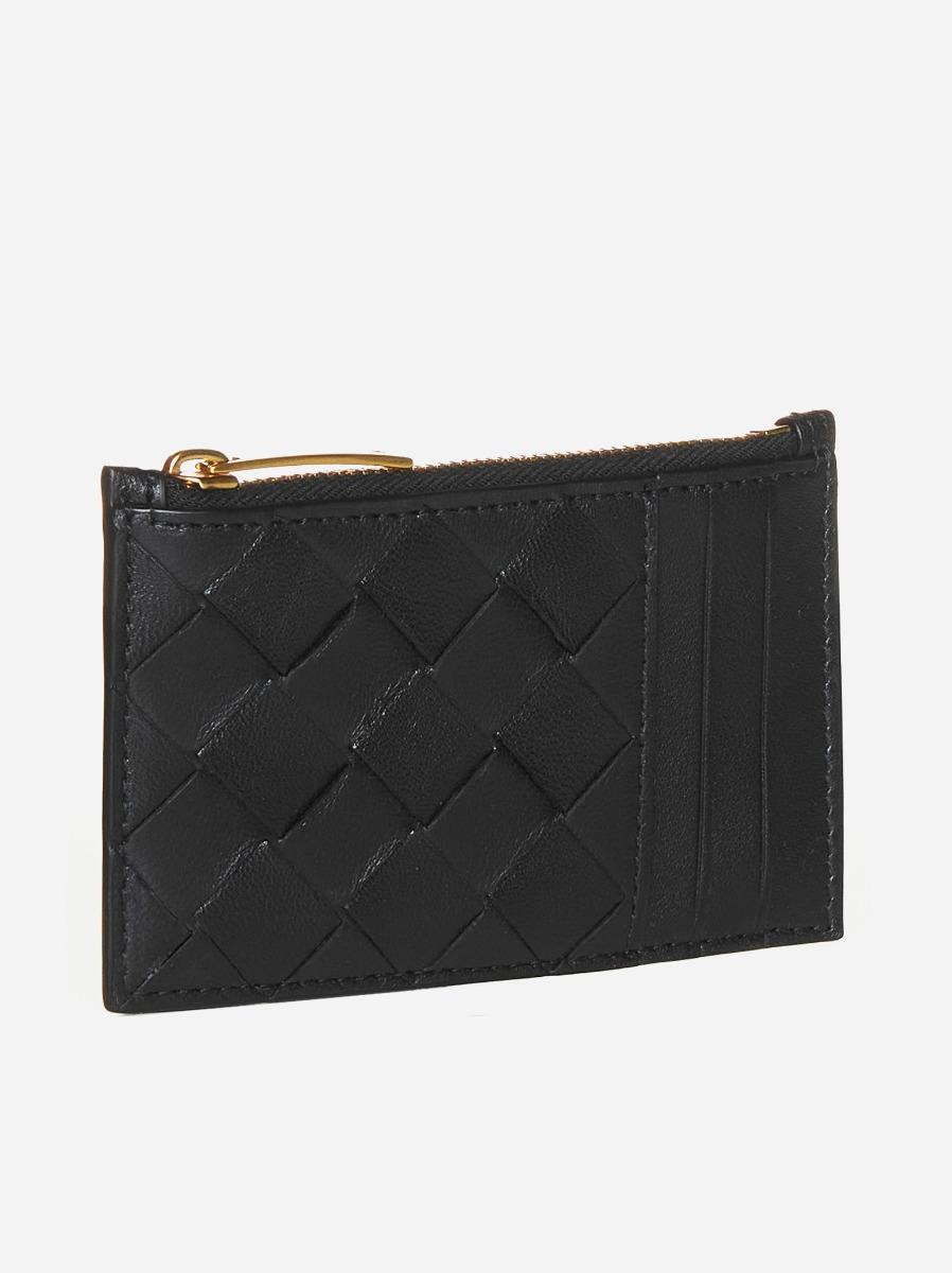 BOTTEGA VENETA Portacarte con zip in pelle Intrecciato Promozione Limitata