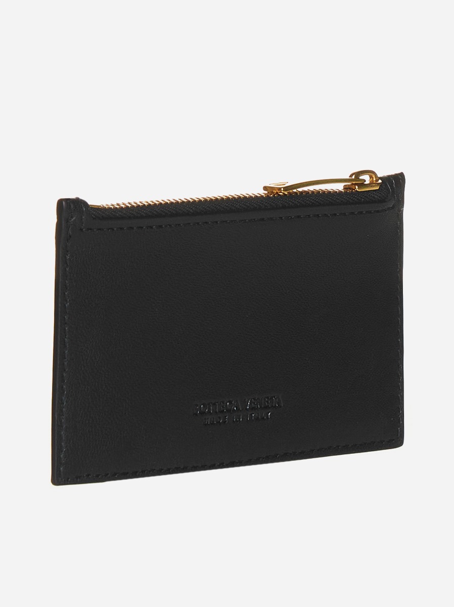 BOTTEGA VENETA Portacarte con zip in pelle Intrecciato Promozione Limitata