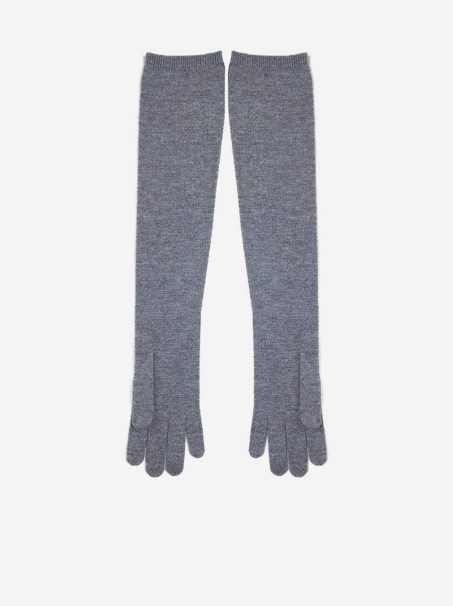 BRUNELLO CUCINELLI Guanti lunghi misto cashmere Shopping Online
