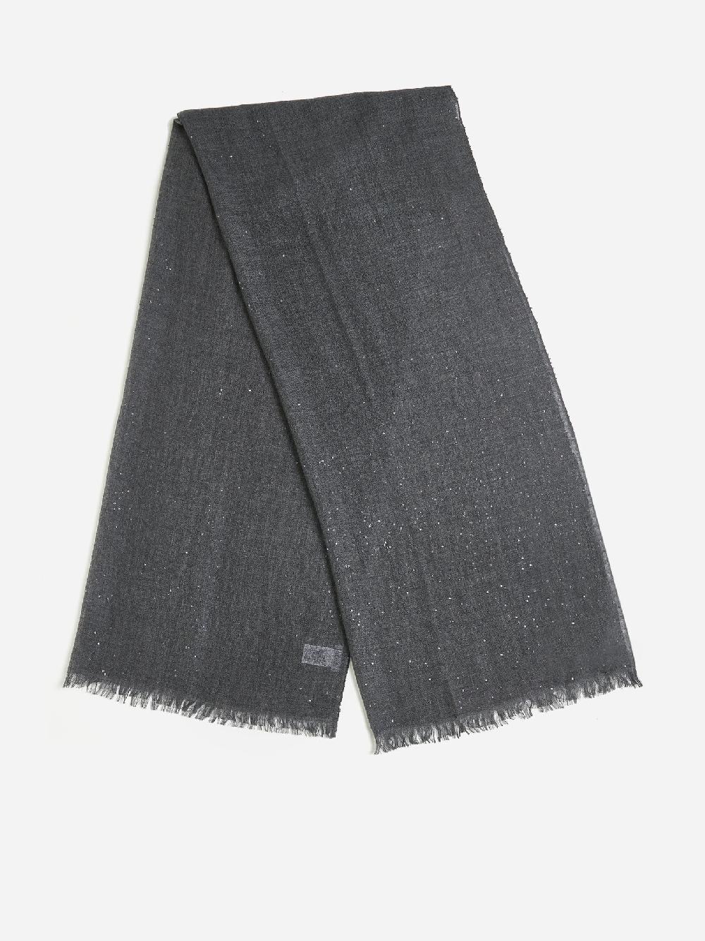 BRUNELLO CUCINELLI Sciarpa in cashmere e seta con paillettes Offerte