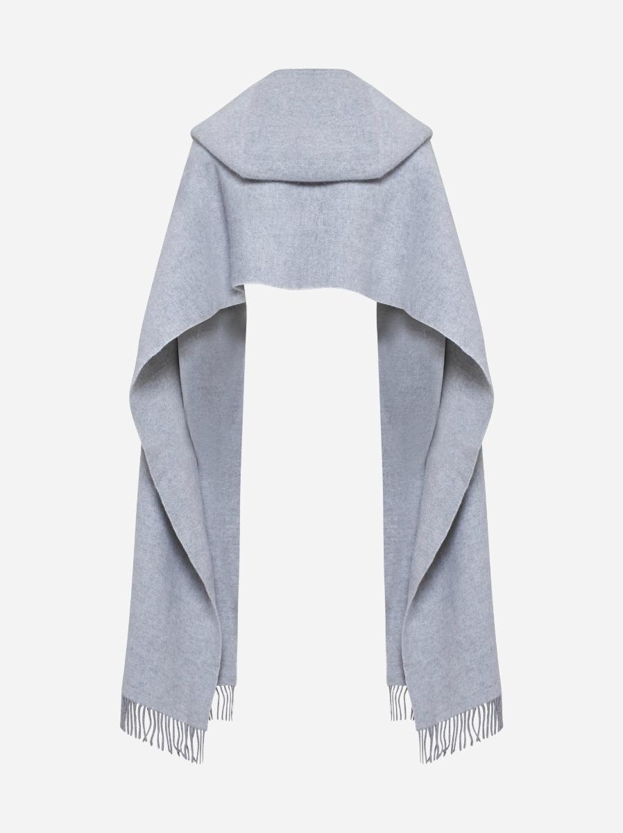 BRUNELLO CUCINELLI Sciarpa con cappuccio in lana e cashmere Vendite Flash