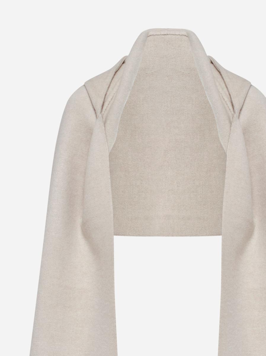 BRUNELLO CUCINELLI Sciarpa con cappuccio in lana e cashmere Negozio