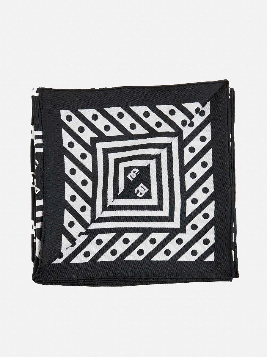 DOLCE & GABBANA Foulard in seta a stampa DG Negozi Online