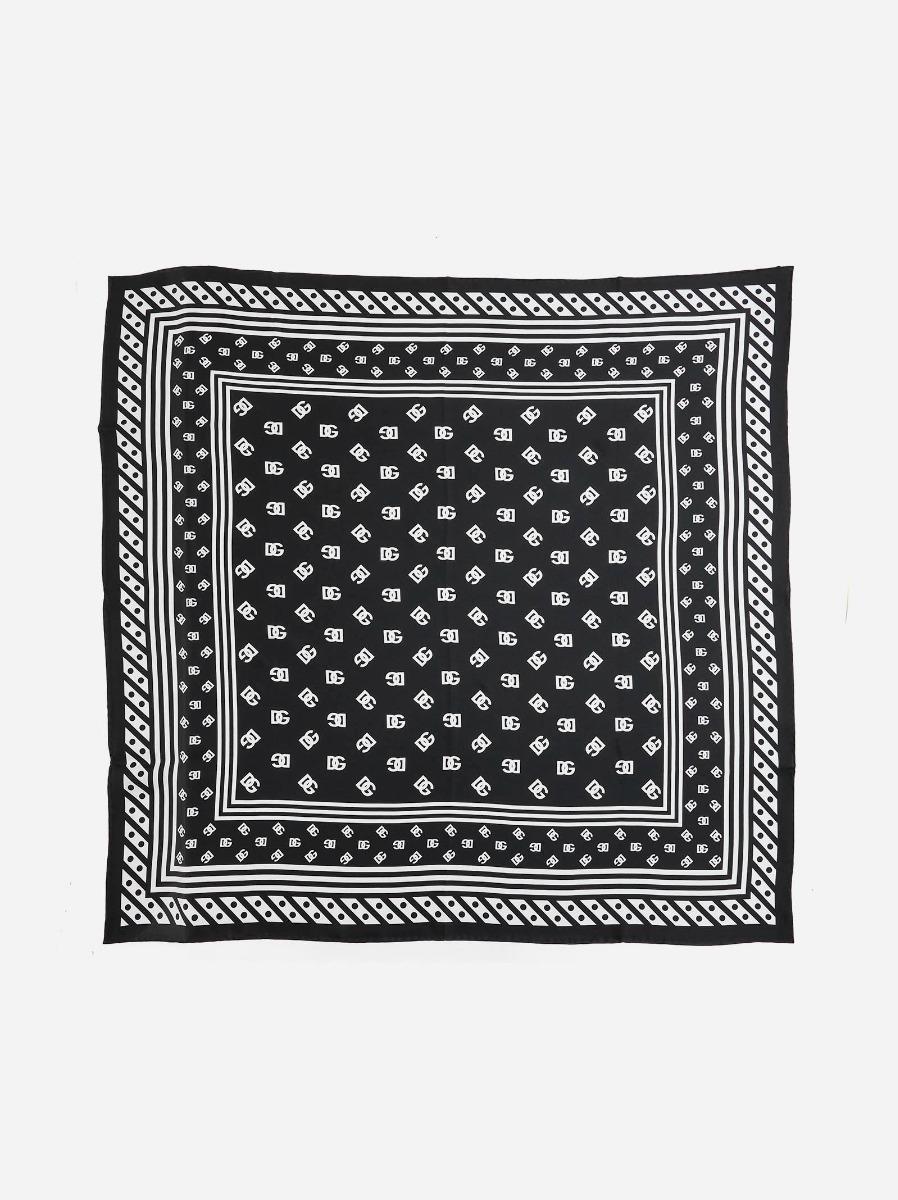 DOLCE & GABBANA Foulard in seta a stampa DG Negozi Online