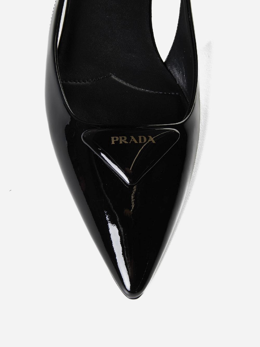 PRADA Slingback in vernice Shopping Online