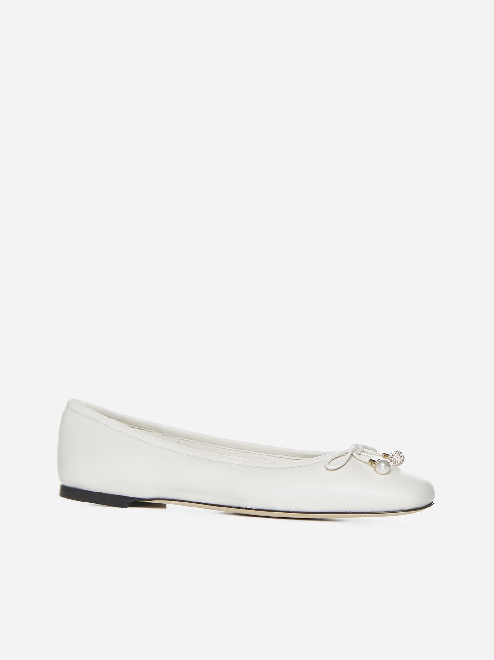 JIMMY CHOO Ballerine Elme in pelle Affare Del Giorno