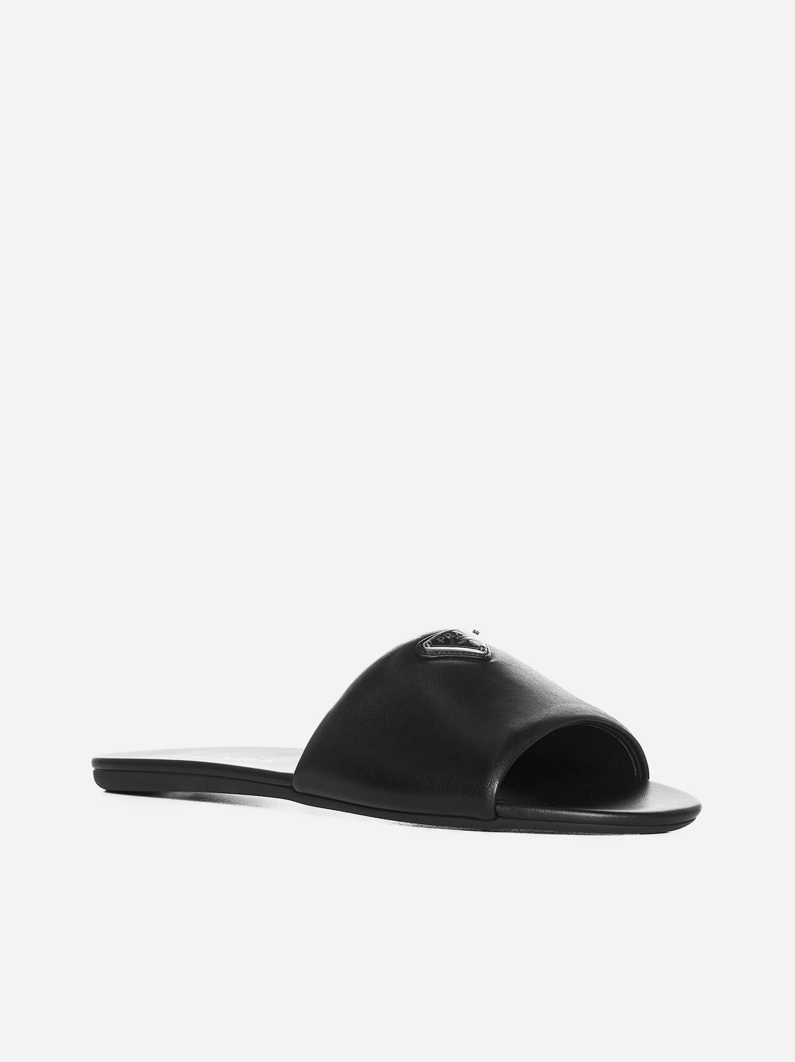 PRADA Sandali flat in nappa Prezzo Ridotto