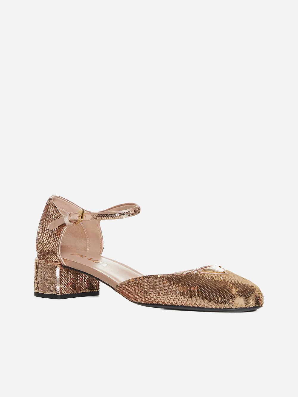 PRADA Decollete’ Mary Jane in paillettes Convenienza