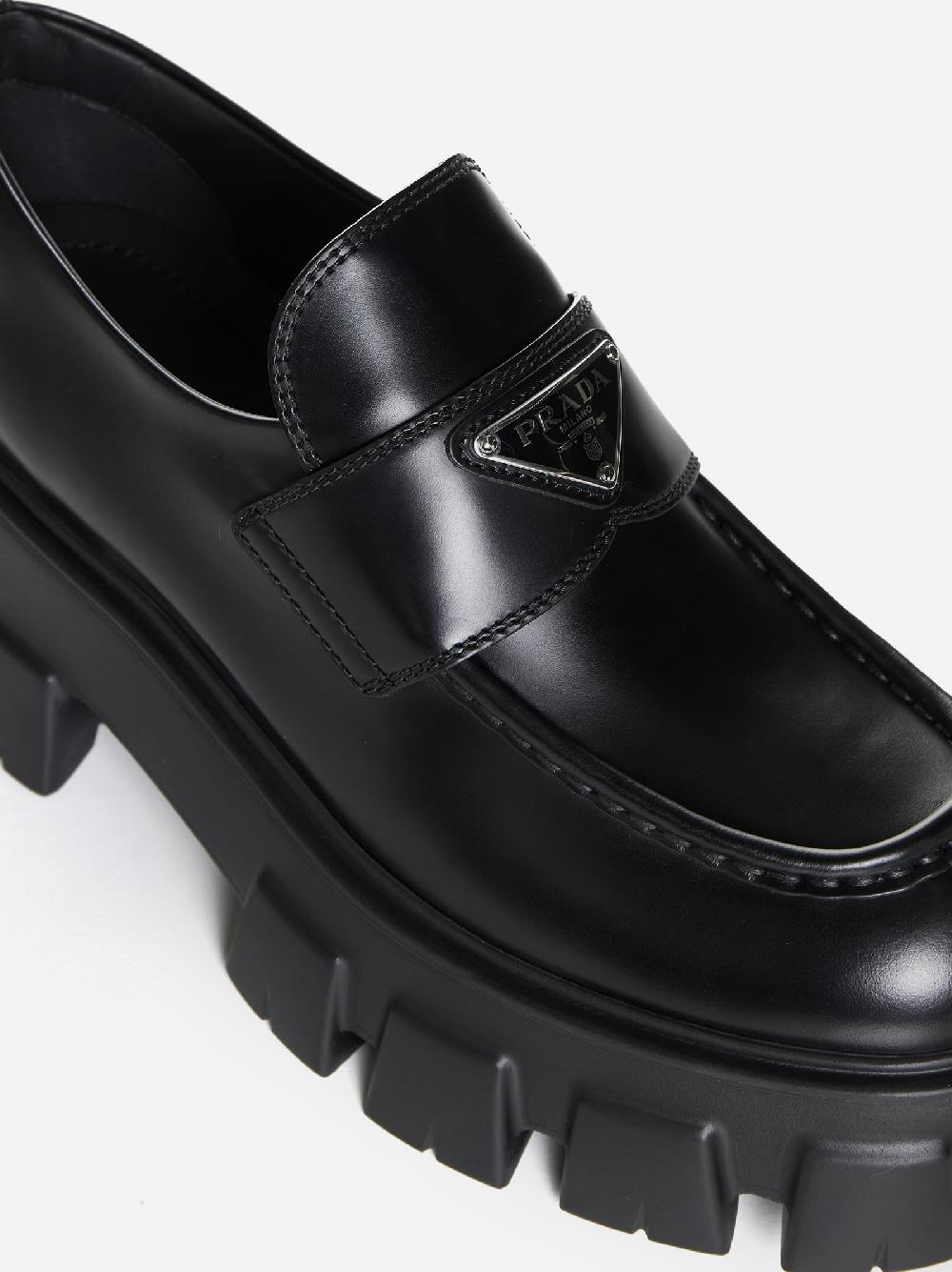 PRADA Mocassini Monolith in pelle Economico