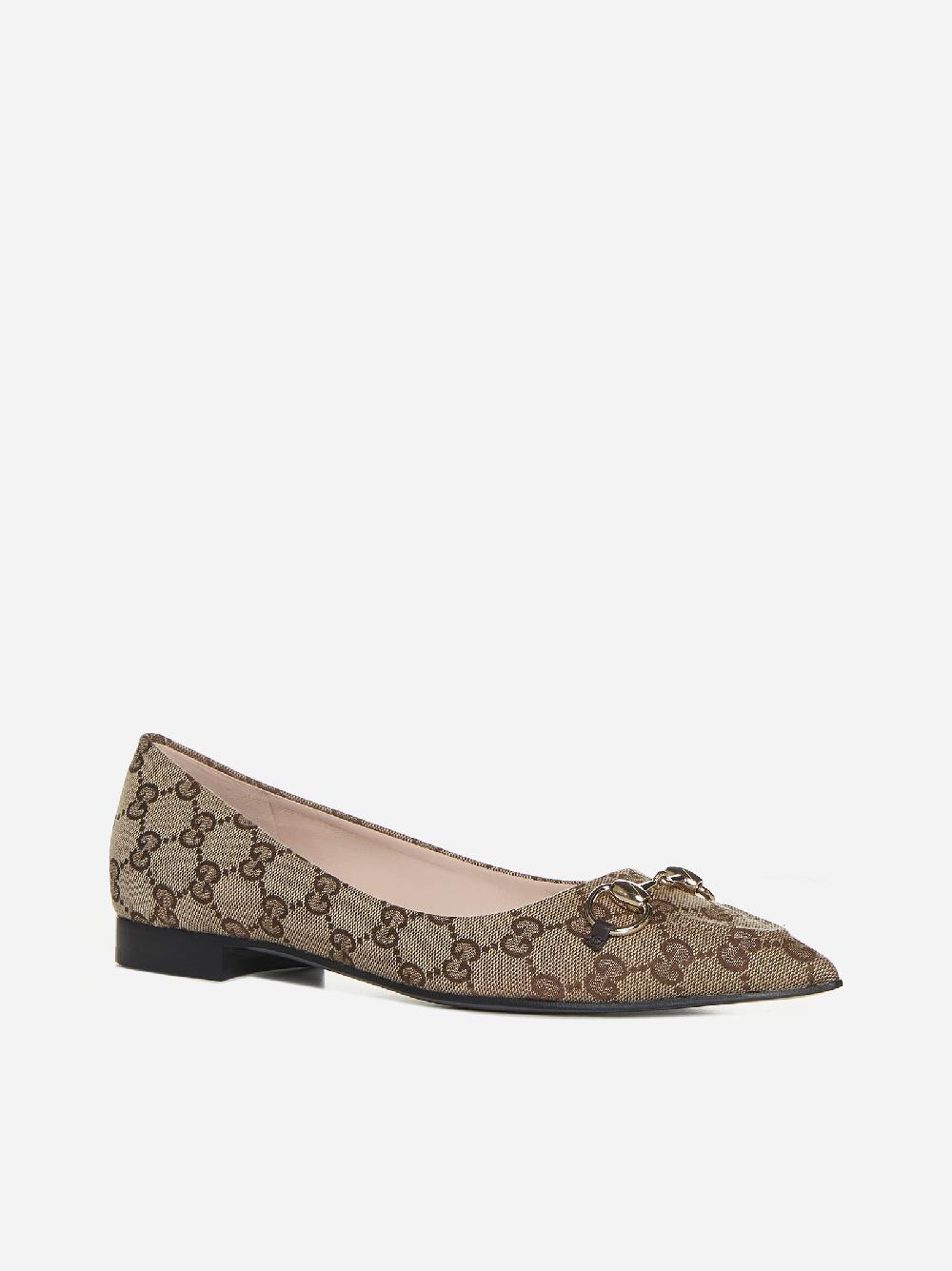 GUCCI Ballerine in tessuto GG In Saldo