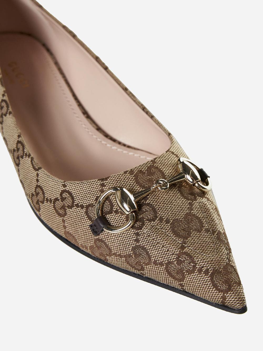 GUCCI Ballerine in tessuto GG In Saldo