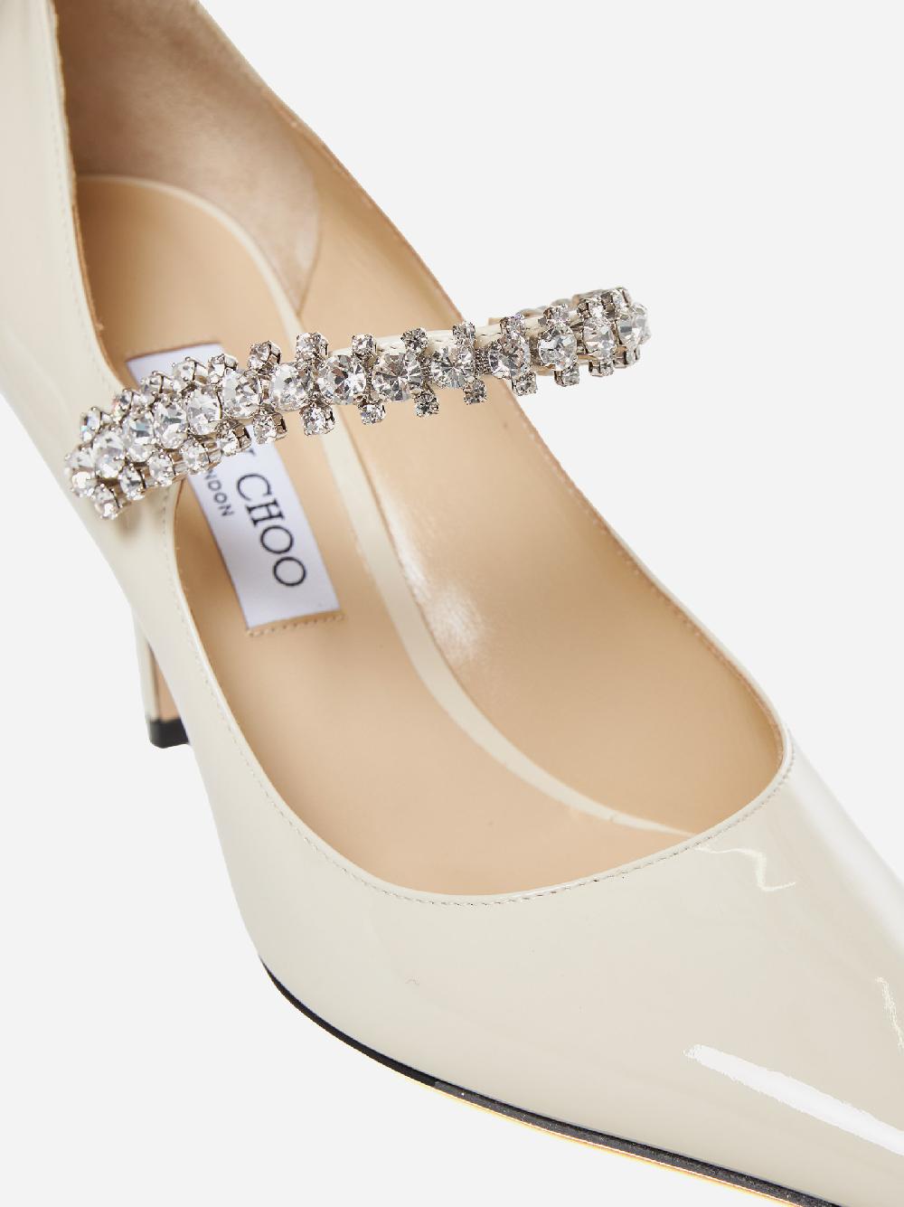 JIMMY CHOO Decollete’ Bing in vernice con cristalli 2025