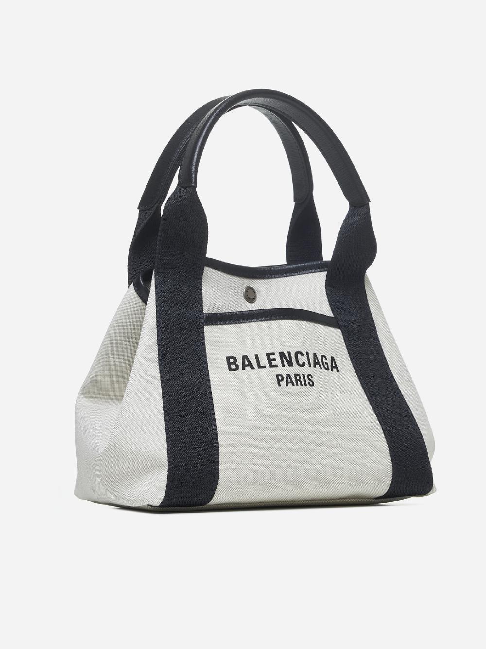BALENCIAGA Borsa tote Biarritz piccola in tela Saldi