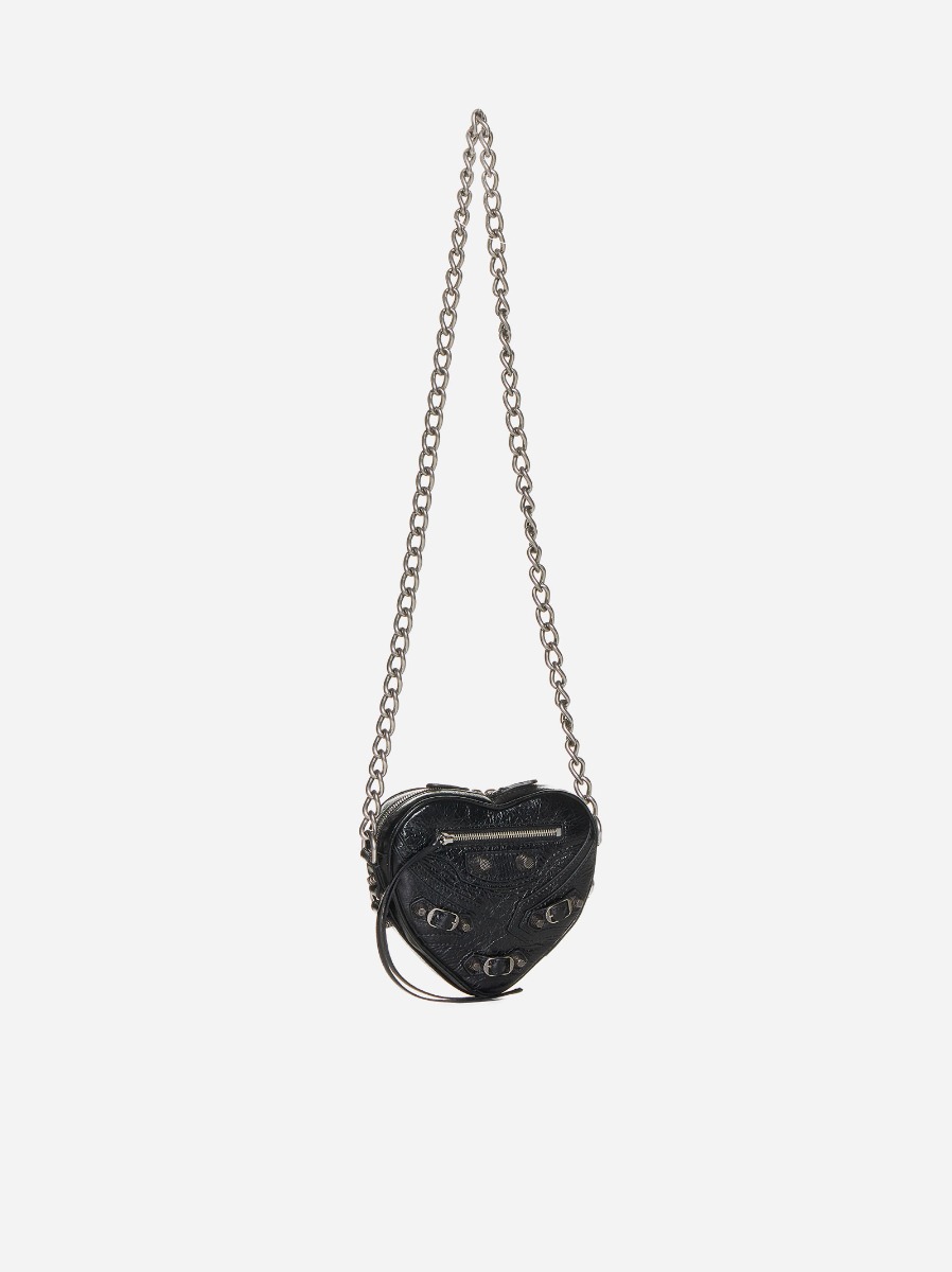 BALENCIAGA Borsa Cagole Heart Mini in pelle Offerte