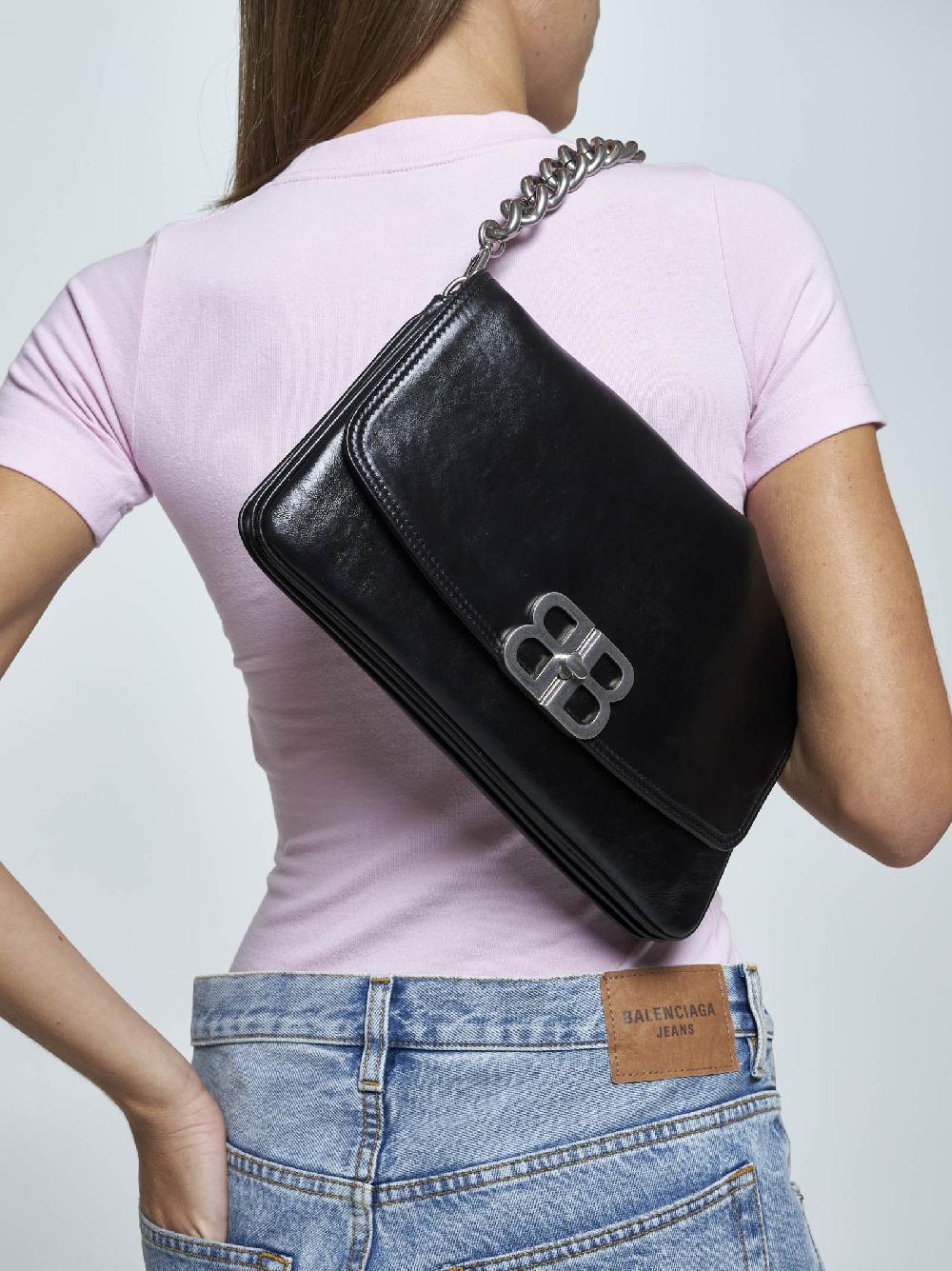 BALENCIAGA Borsa Flap BB media in pelle I Più Venduti