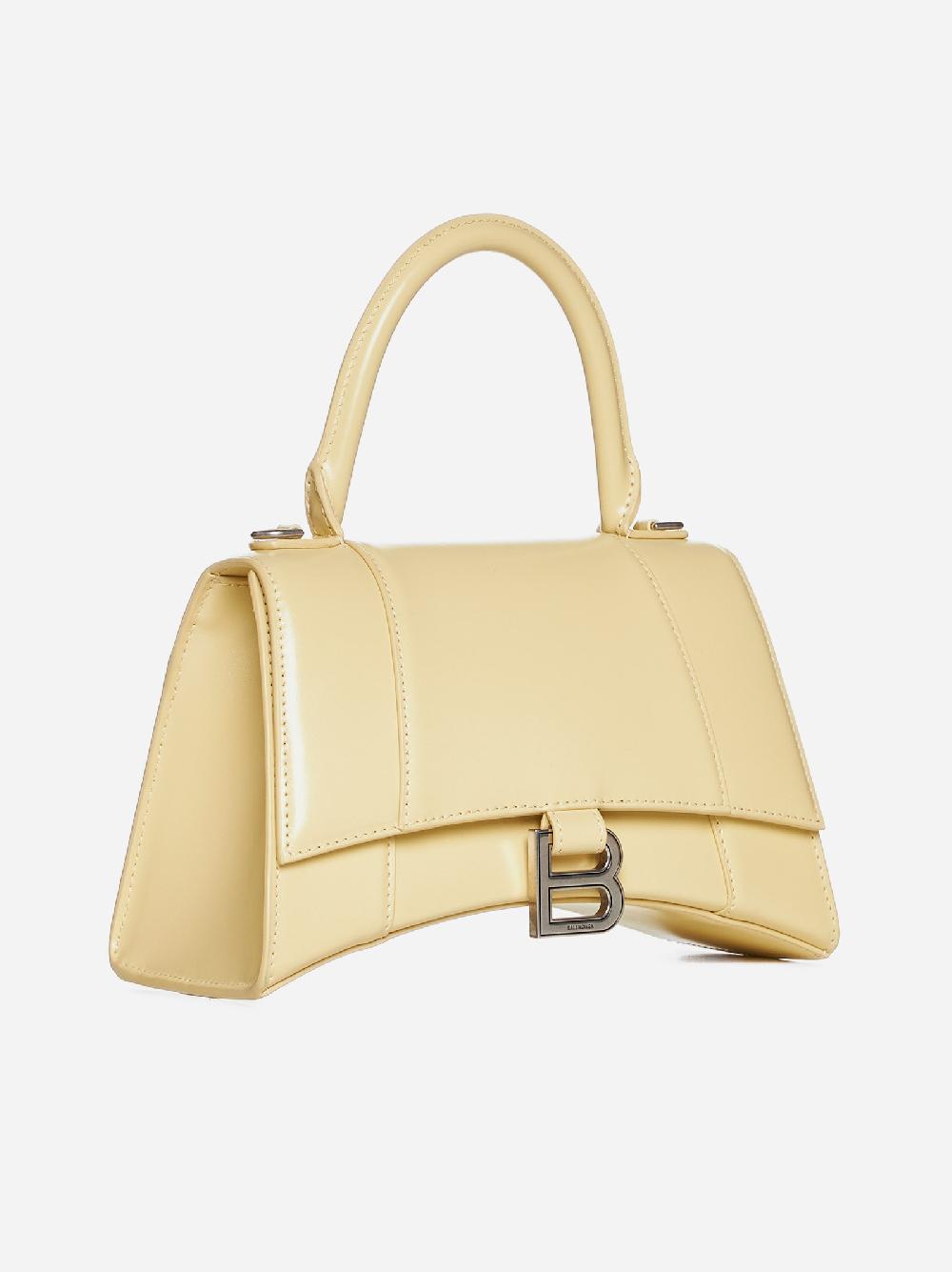 BALENCIAGA Borsa Hourglass Small in pelle In Saldo