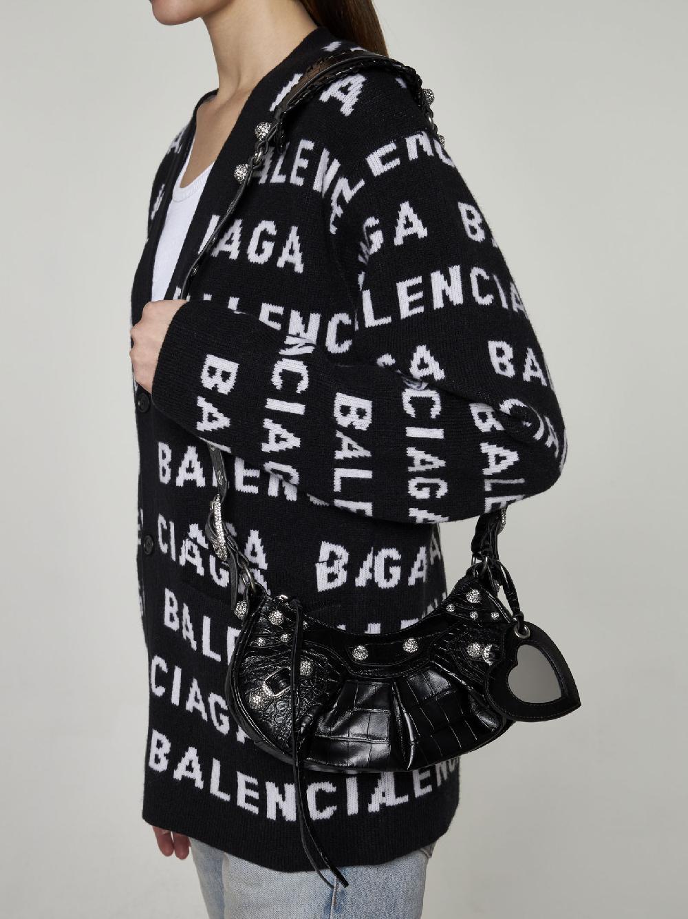 BALENCIAGA Borsa Le Cagole XS in pelle effetto coccodrillo 2025