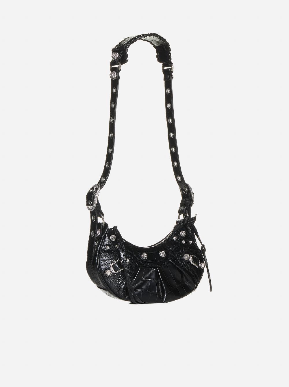 BALENCIAGA Borsa Le Cagole XS in pelle effetto coccodrillo 2025