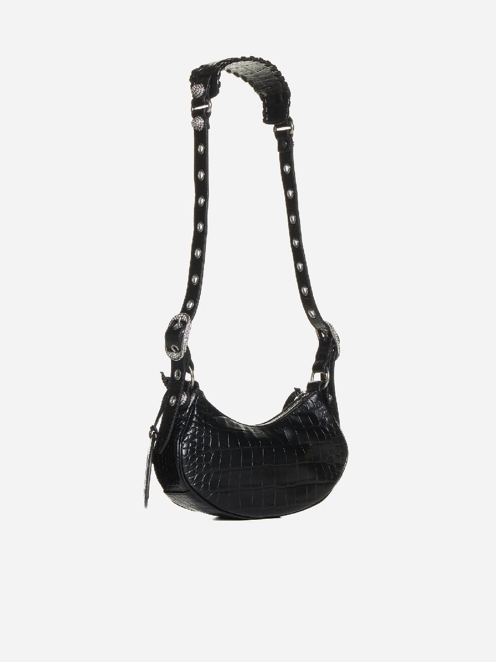 BALENCIAGA Borsa Le Cagole XS in pelle effetto coccodrillo 2025