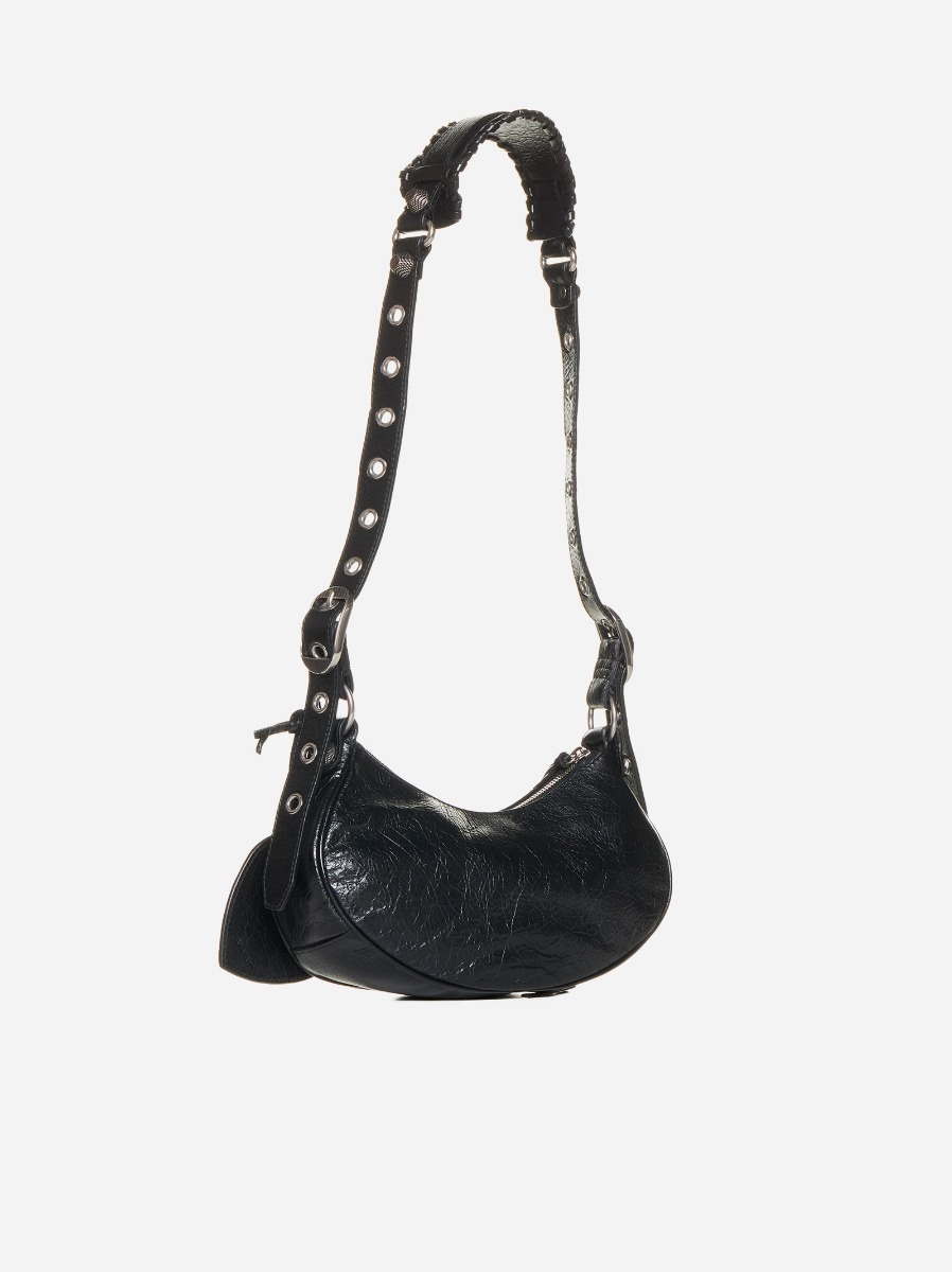 BALENCIAGA Borsa Le Cagole XS in pelle con logo Vendita