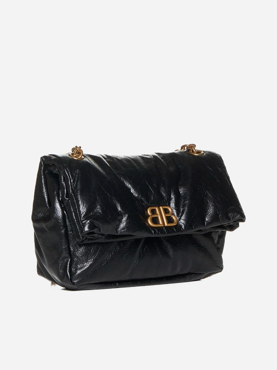 BALENCIAGA Borsa Monaco piccola in pelle Spedizione Gratuita