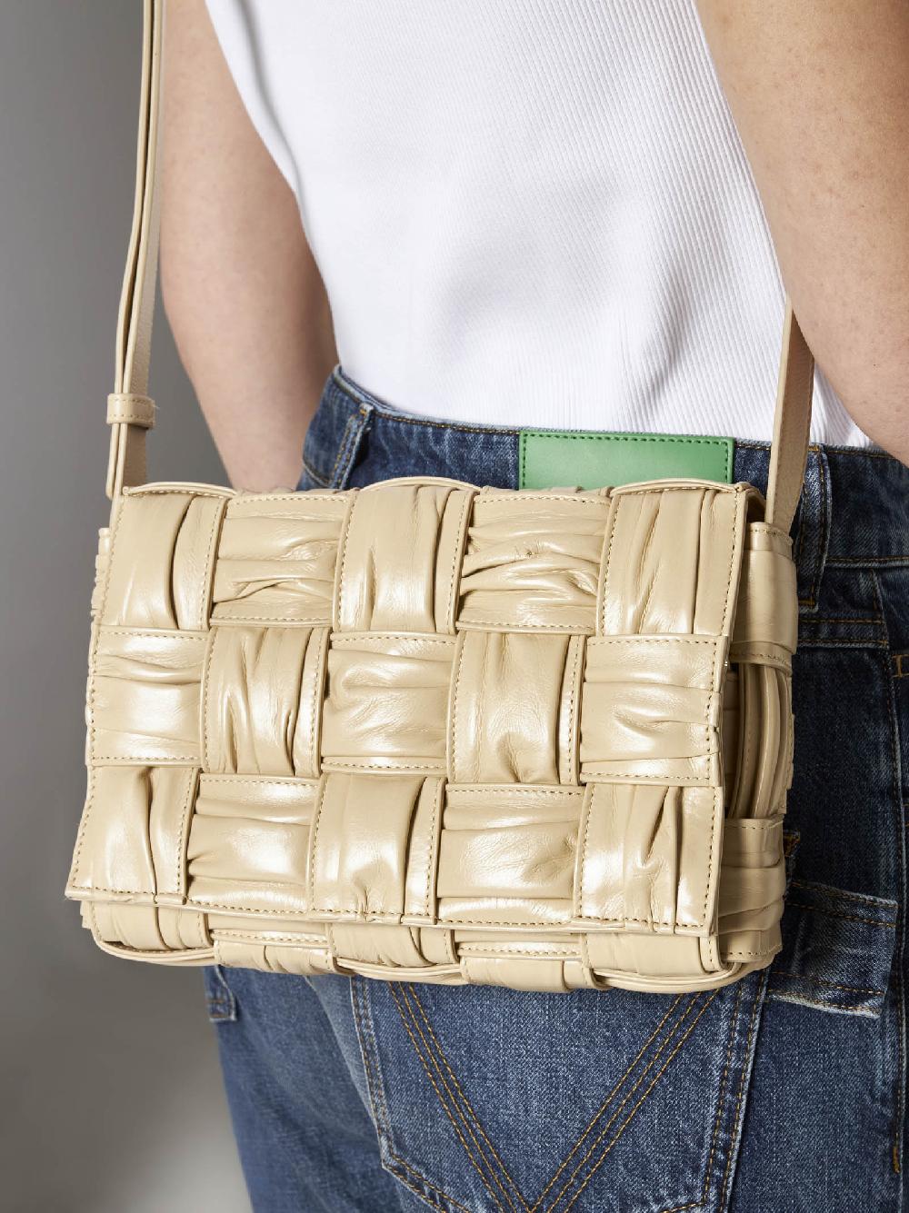 BOTTEGA VENETA Borsa Cassette in pelle Intreccio Plisse’ Pezzi Unici