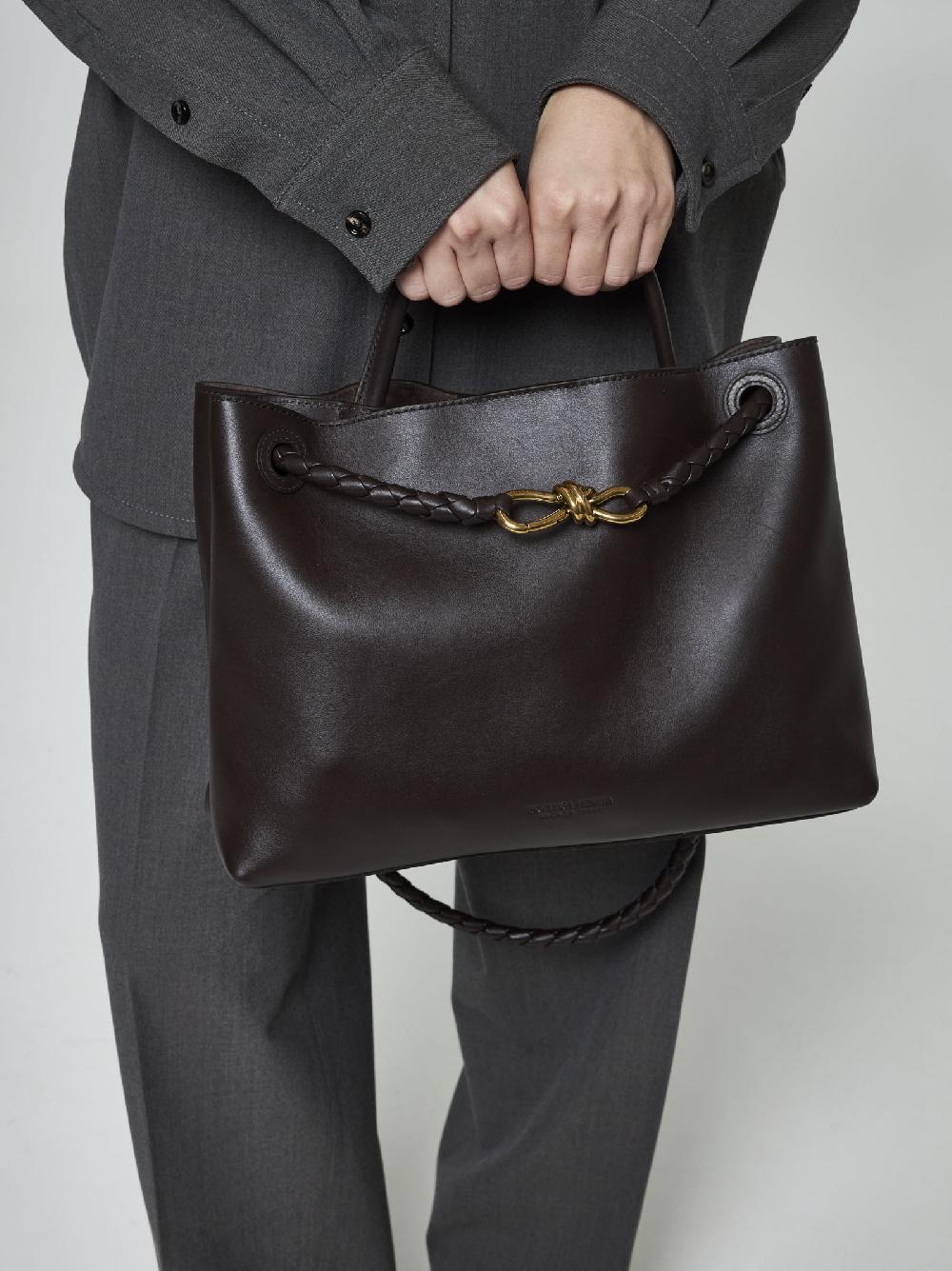 BOTTEGA VENETA Borsa Andiamo media in pelle Qualità Garantita