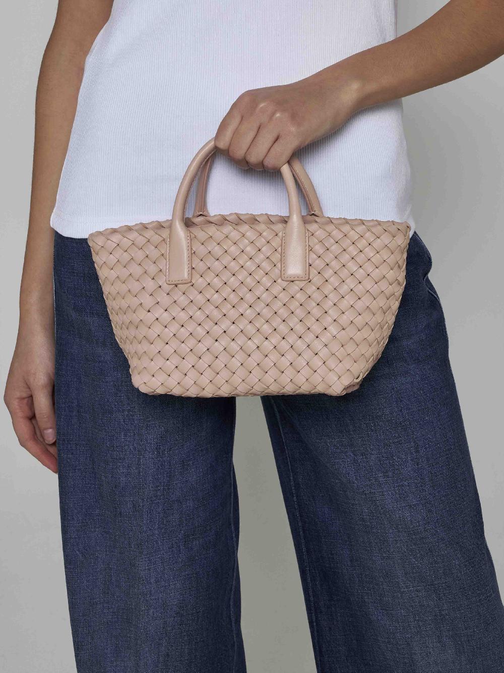 BOTTEGA VENETA Borsa Cabat mini in pelle Intreccio Prezzo Ridotto