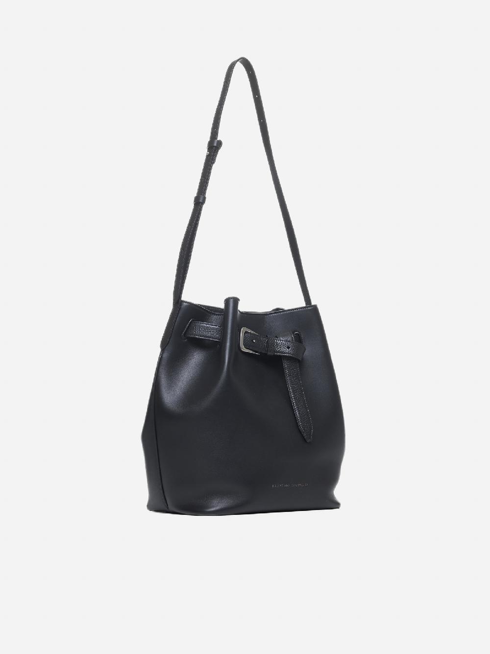 BRUNELLO CUCINELLI Borsa a secchiello in pelle Presa