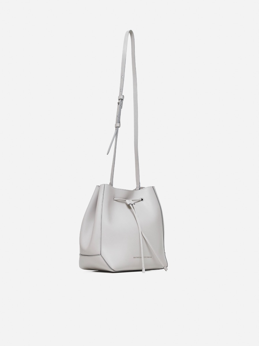 BRUNELLO CUCINELLI Borsa a secchiello in pelle Offerta