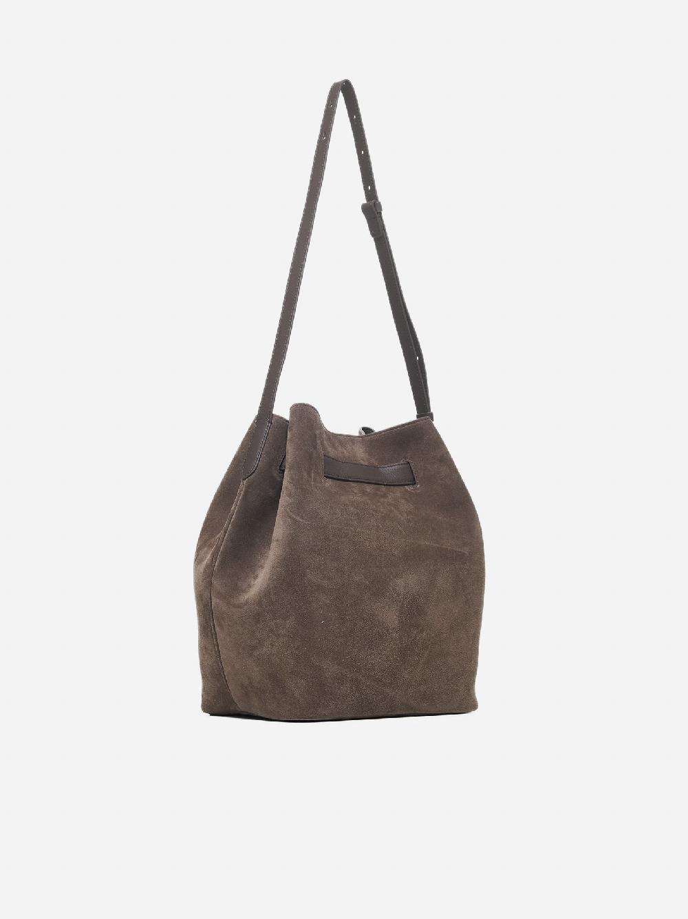 BRUNELLO CUCINELLI Borsa a secchiello in suede Vendita Calda