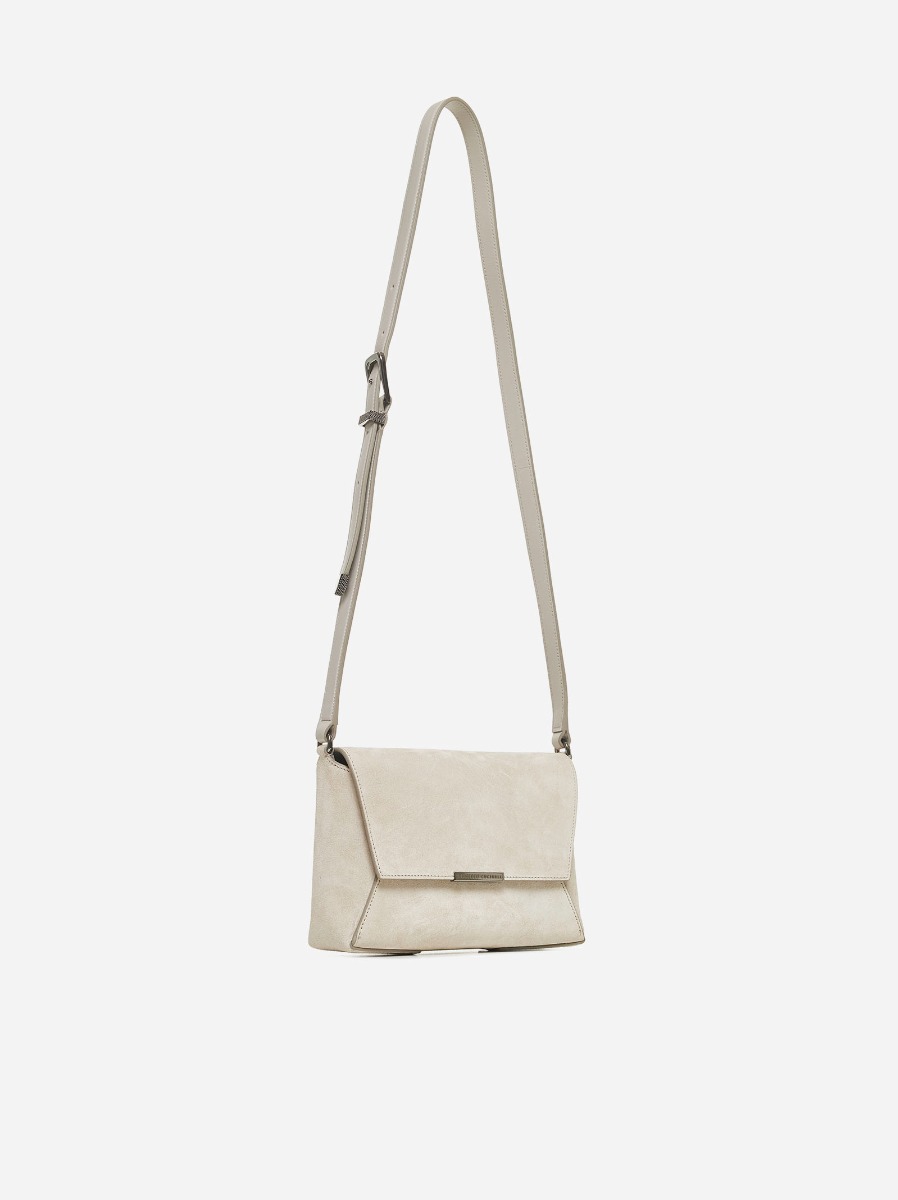 BRUNELLO CUCINELLI Borsa a tracolla in suede In Saldo