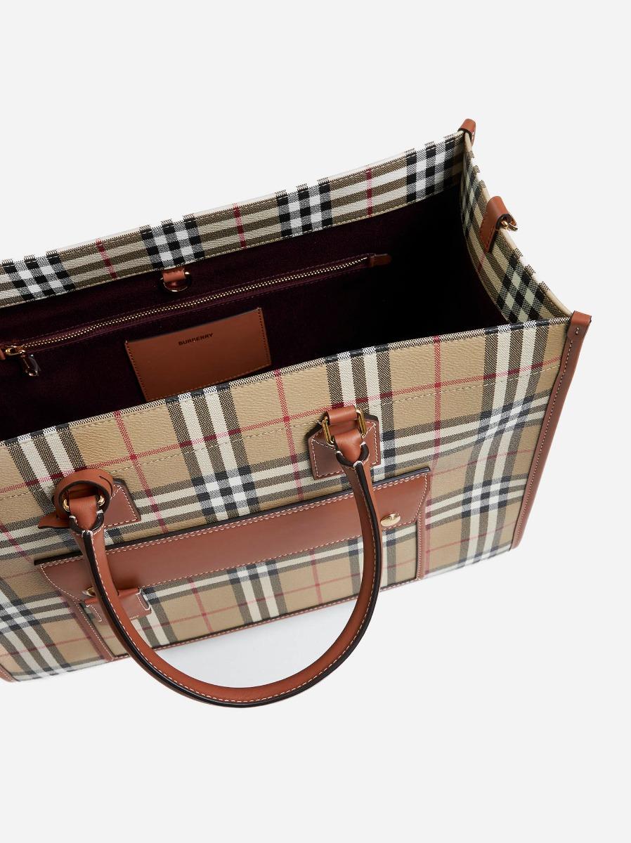 BURBERRY Tote Freya media beige Italia