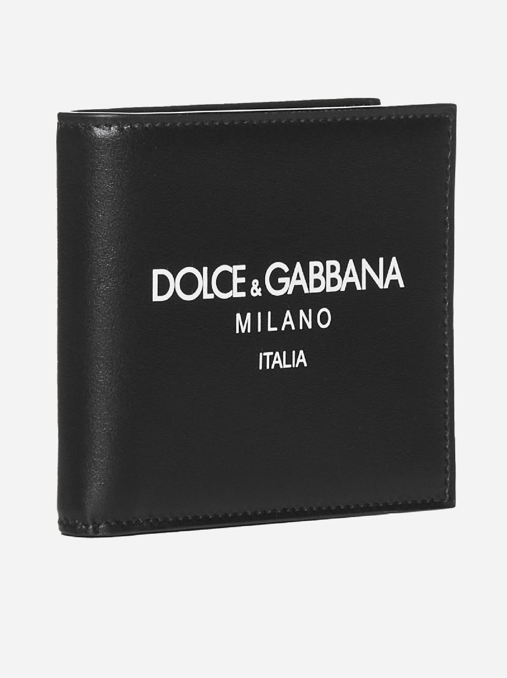 DOLCE & GABBANA Portafoglio in pelle con logo Affare Del Giorno