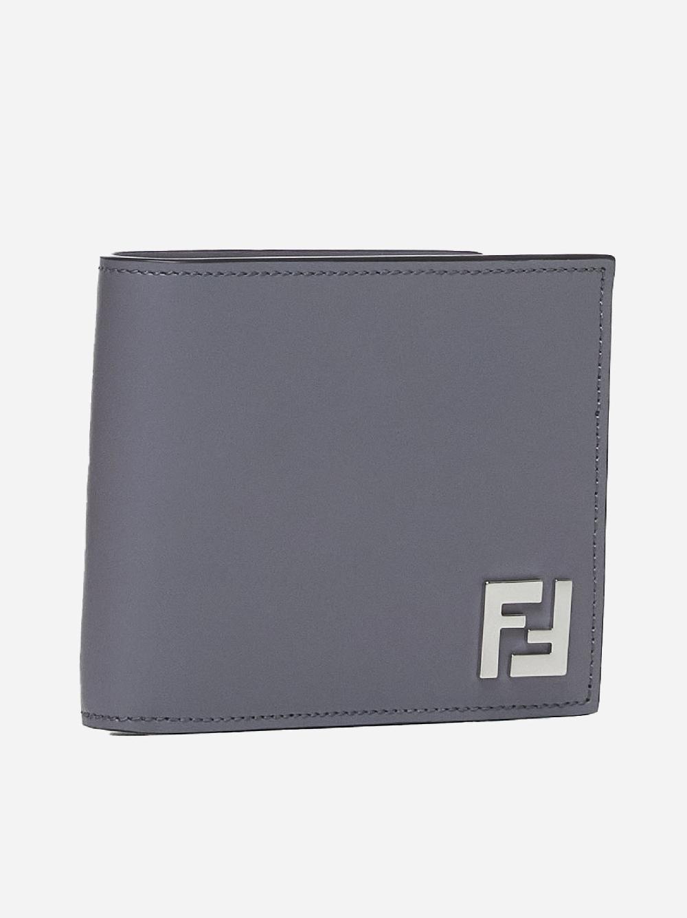 FENDI Portafoglio in pelle con placca-logo Promozione