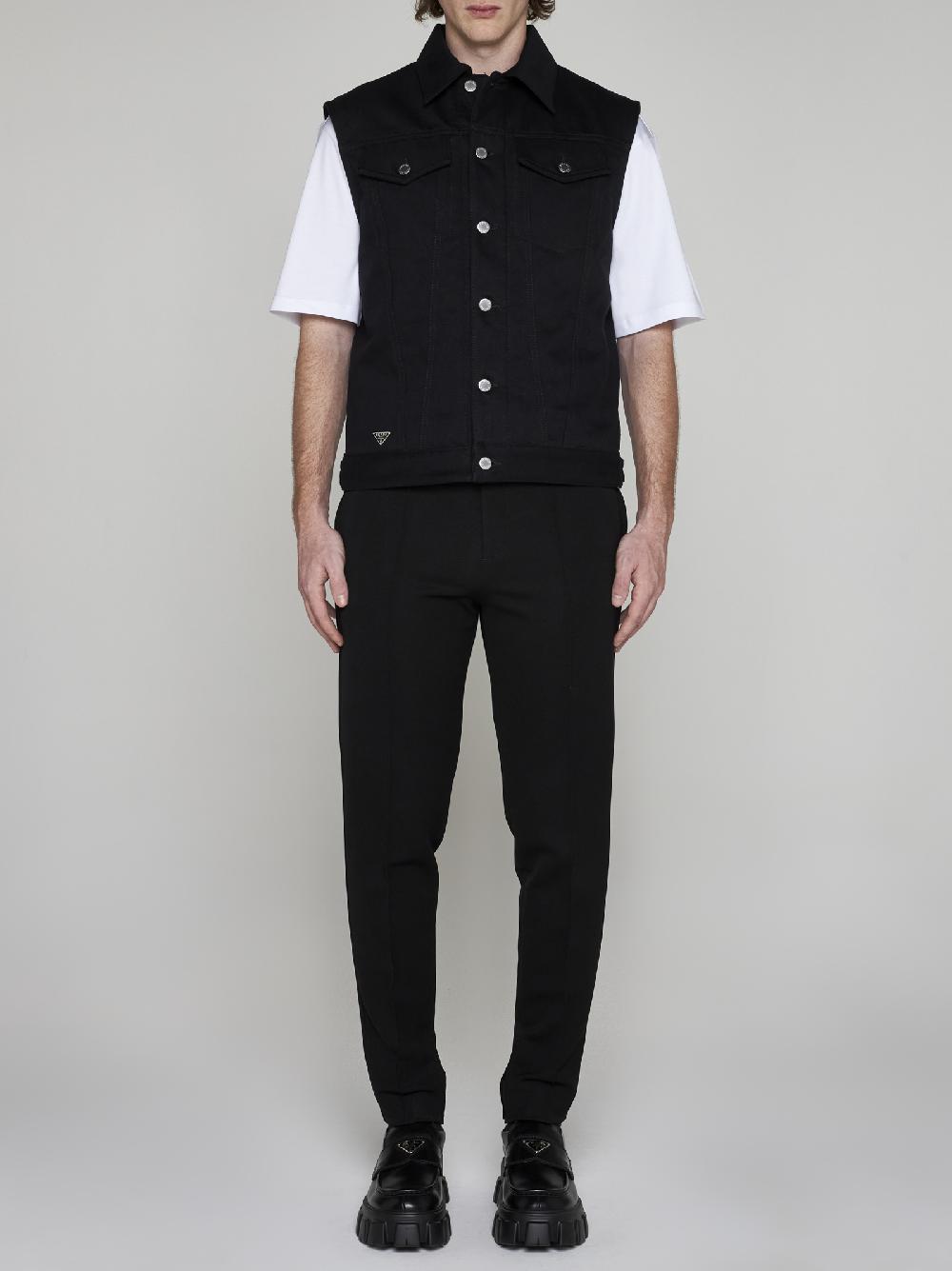 PRADA Gilet in denim Sottocosto