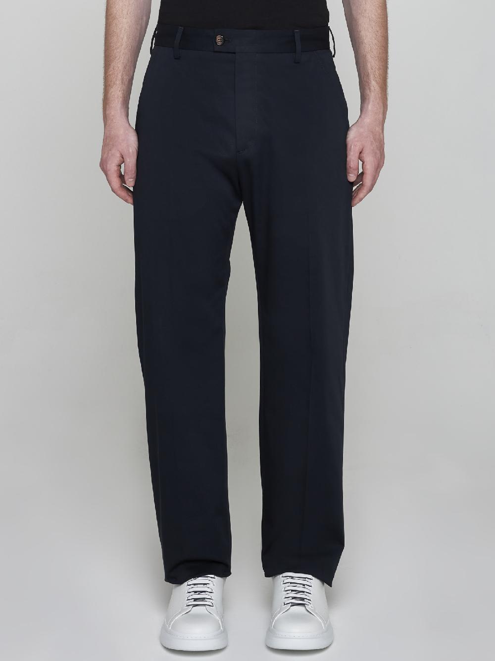 ALEXANDER MCQUEEN Pantaloni chino in cotone Offerta