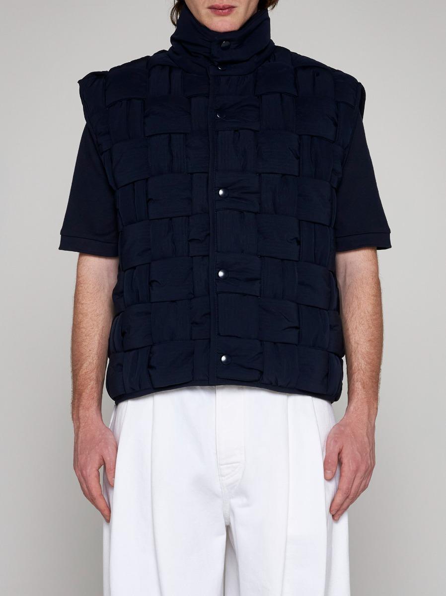 BOTTEGA VENETA Gilet in nylon Intrecciato Offerte
