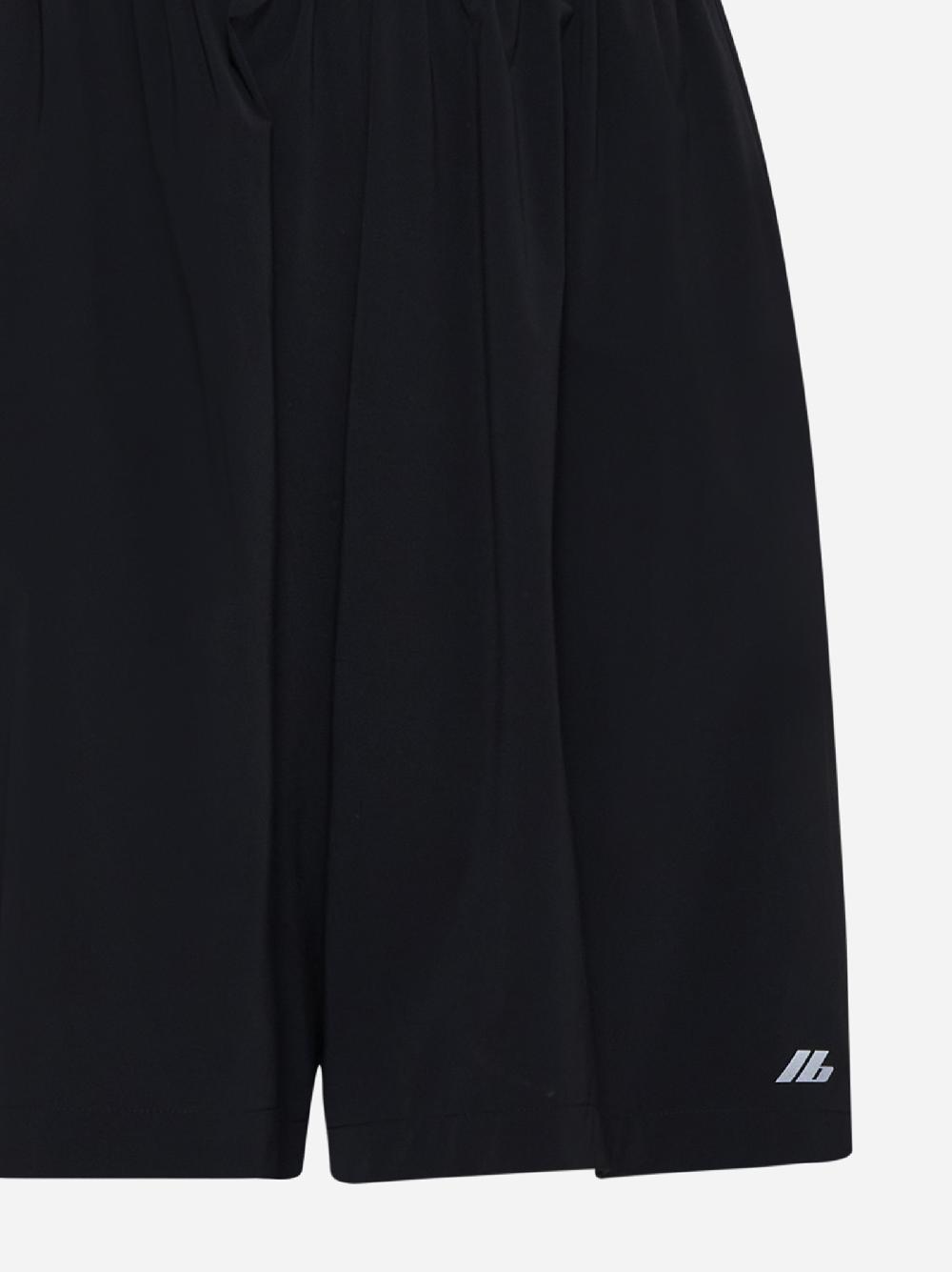 BALENCIAGA Shorts Activewear Stretch neri Saldi Di Fabbrica