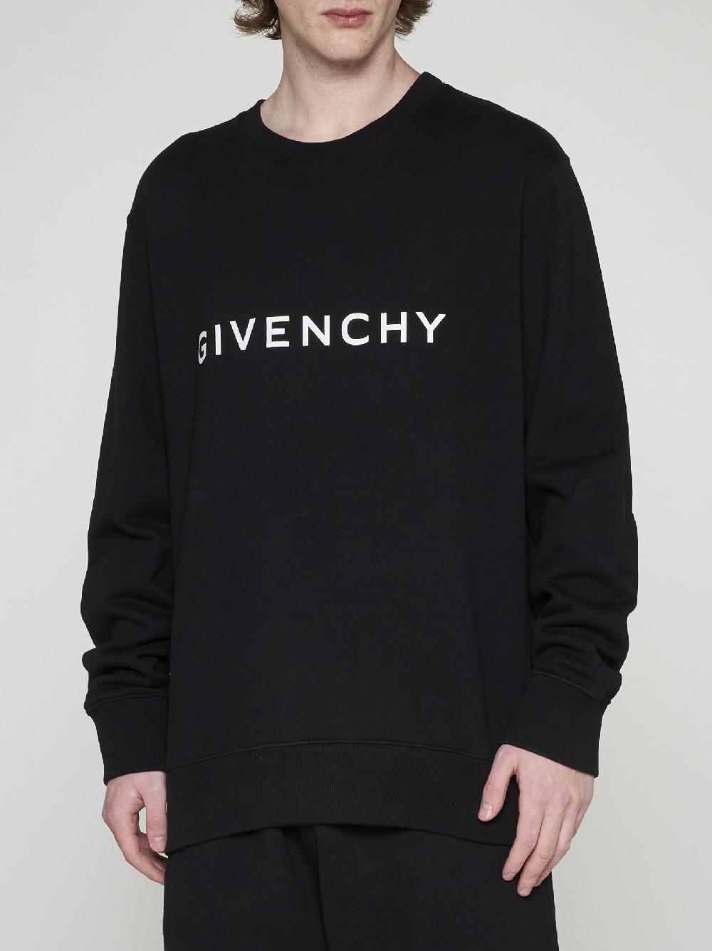 GIVENCHY Felpa in cotone con logo Nuova