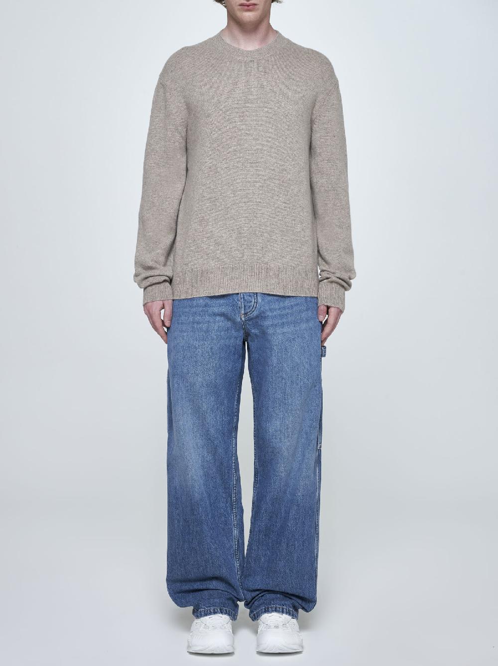 BOTTEGA VENETA Pull misto cashmere con toppe Italy