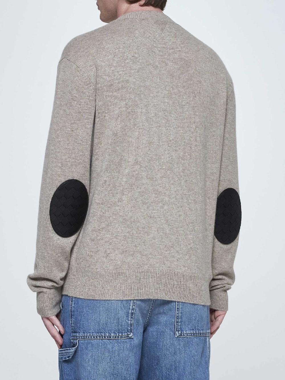 BOTTEGA VENETA Pull misto cashmere con toppe Italy